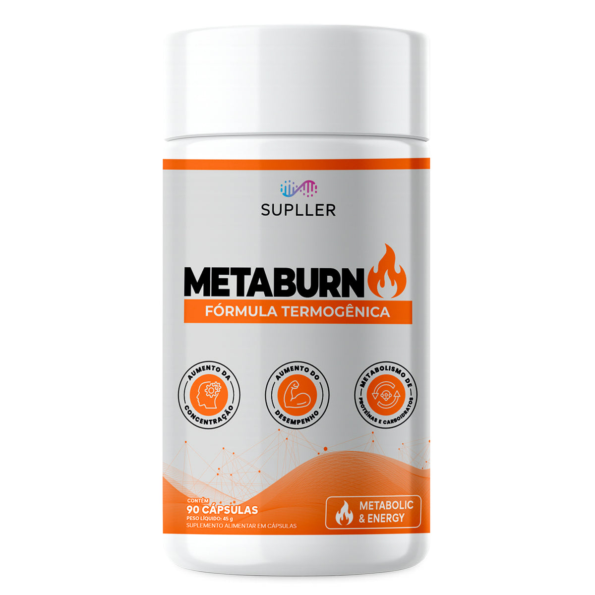 Metaburn + Energia, foco e controle para potencializar sua rotina.