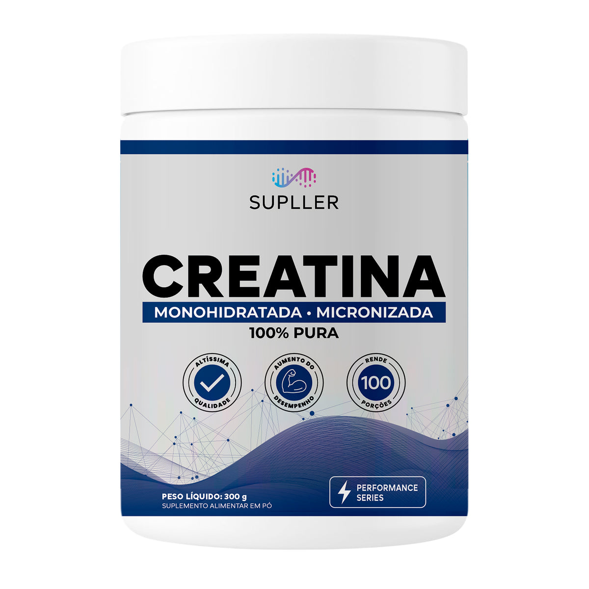 Creatina micronizada 100% pura - 300g