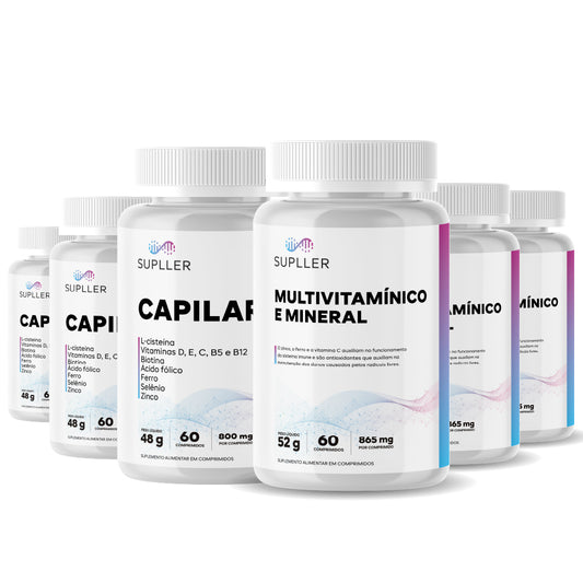 Combo Pós 03 | Multivitamínico + Capilaris