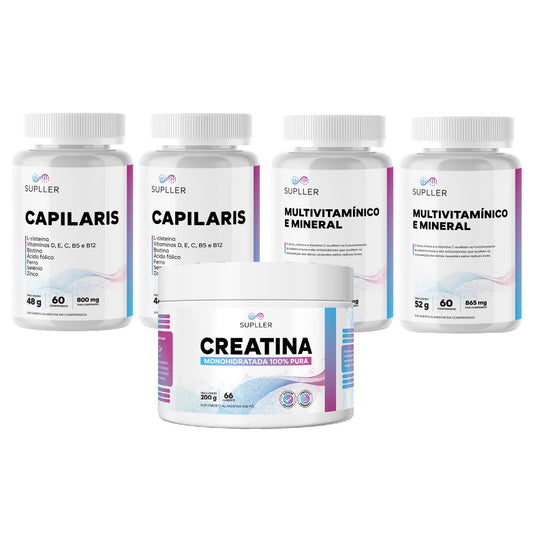 Combo Pós Performance 02 | Multivitamínico + Capilaris + Creatina
