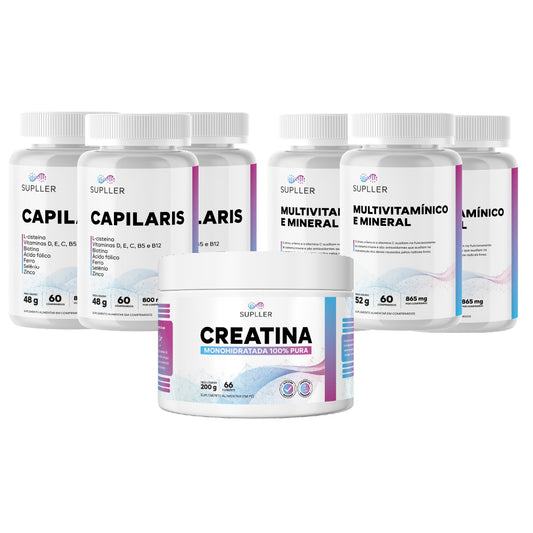 Combo Pós Performance 03 | Multivitamínico + Capilaris + Creatina