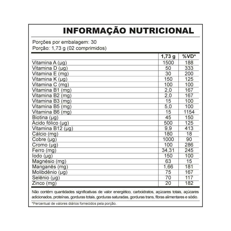 Multivitamínico e mineral